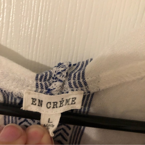 Vici Blue and White Swim Cover Up - Picture 3 of 4